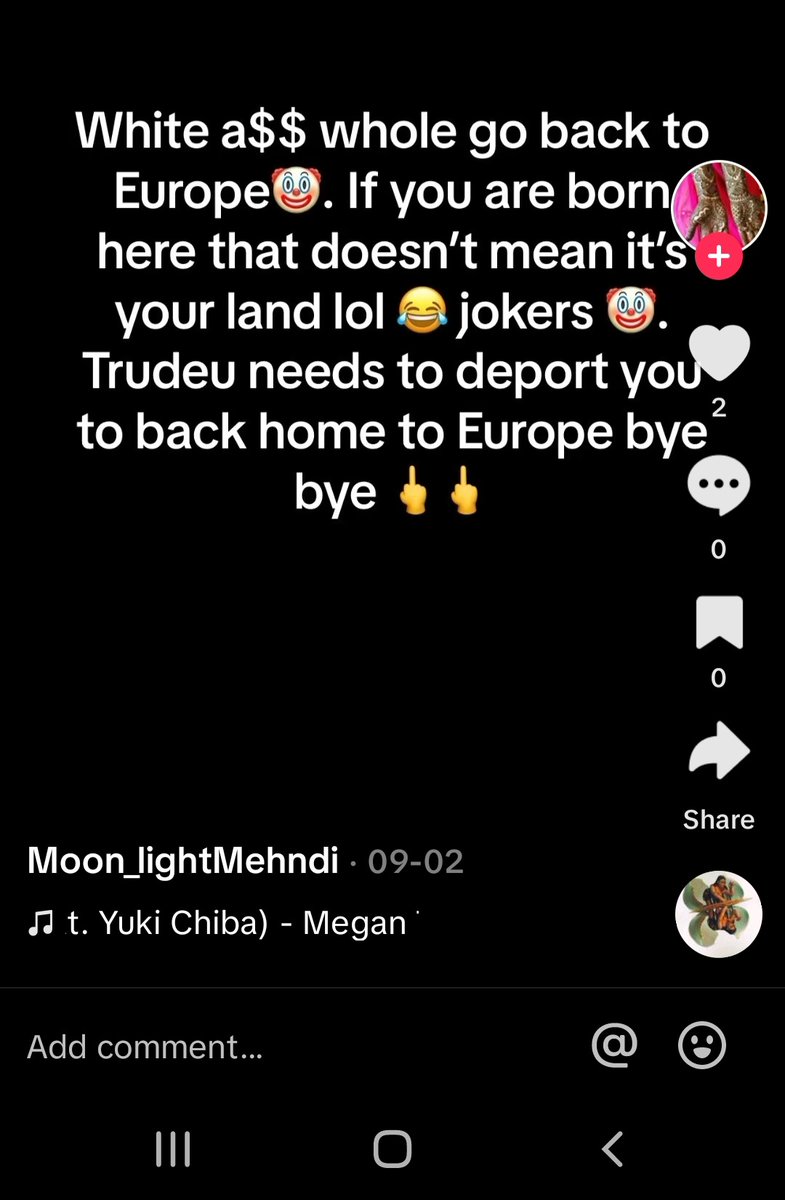 01CuriousGeorge's tweet image. Newcomers like to use the racism card then post shit like this.
#Immigration #scammers  #endimmigration  #Canada #TrudeauBrokeCanada