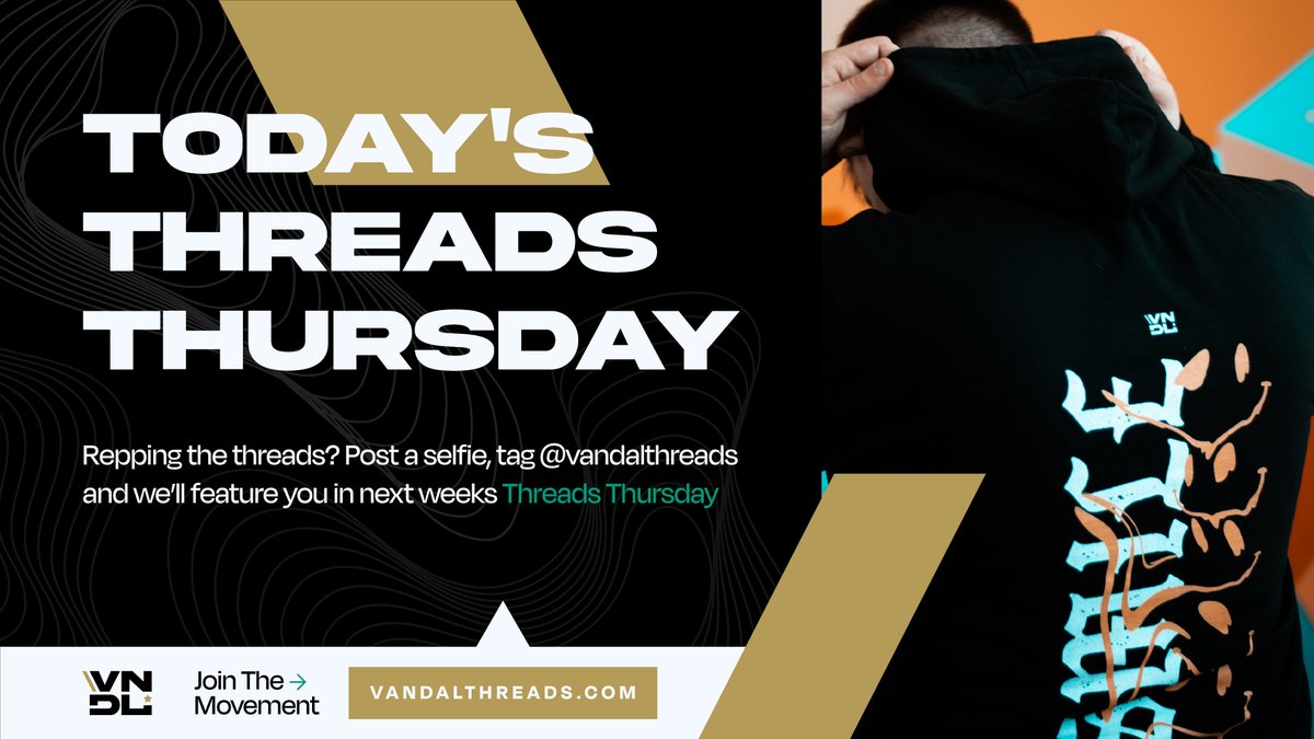 VandalThreads's tweet image. Threads Thursday!🎉

We're hoping the summer treated you well as we head into more chilled days, we have a question though.🤔

What would you like to see in the VandalThreads store? Let us know below!👇

#TheThreads | #ThreadsNetwork