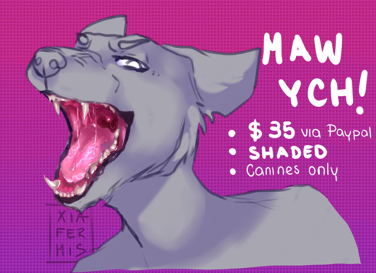 xiafermis_maxwl's tweet image. 🌸• MAW YCH! $35 (only USD)
🌸• shading is included!
🌸• maw's color can be edited
comment/dm if interested! shares are appreciated ^^