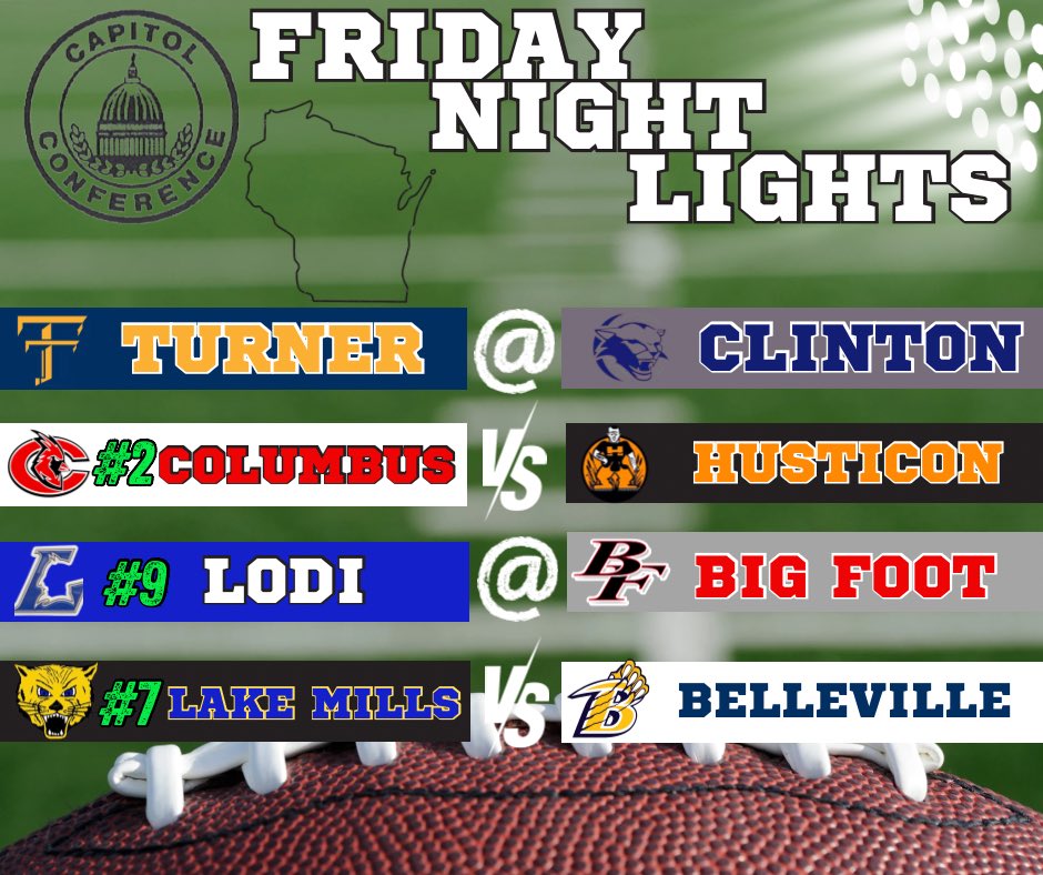 Week 4 Capitol Conference FRIDAY NIGHT LIGHTS!! 🏈🔥 #fridaynightlights #WisconsinFootball