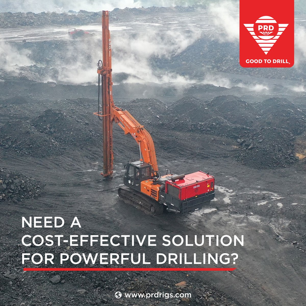 Paran_TT's tweet photo. Looking for a cost-effective way to tackle your mineral and metal mining blast hole drilling? Look no further than the PRD EX 65! This hydraulic drill rig attachment, mounted on a powerful 20-ton excavator, delivers unmatched efficiency.
.
.#prd #prdrigs #prddrills #drilling https://t.co/fQmrOSEfFl