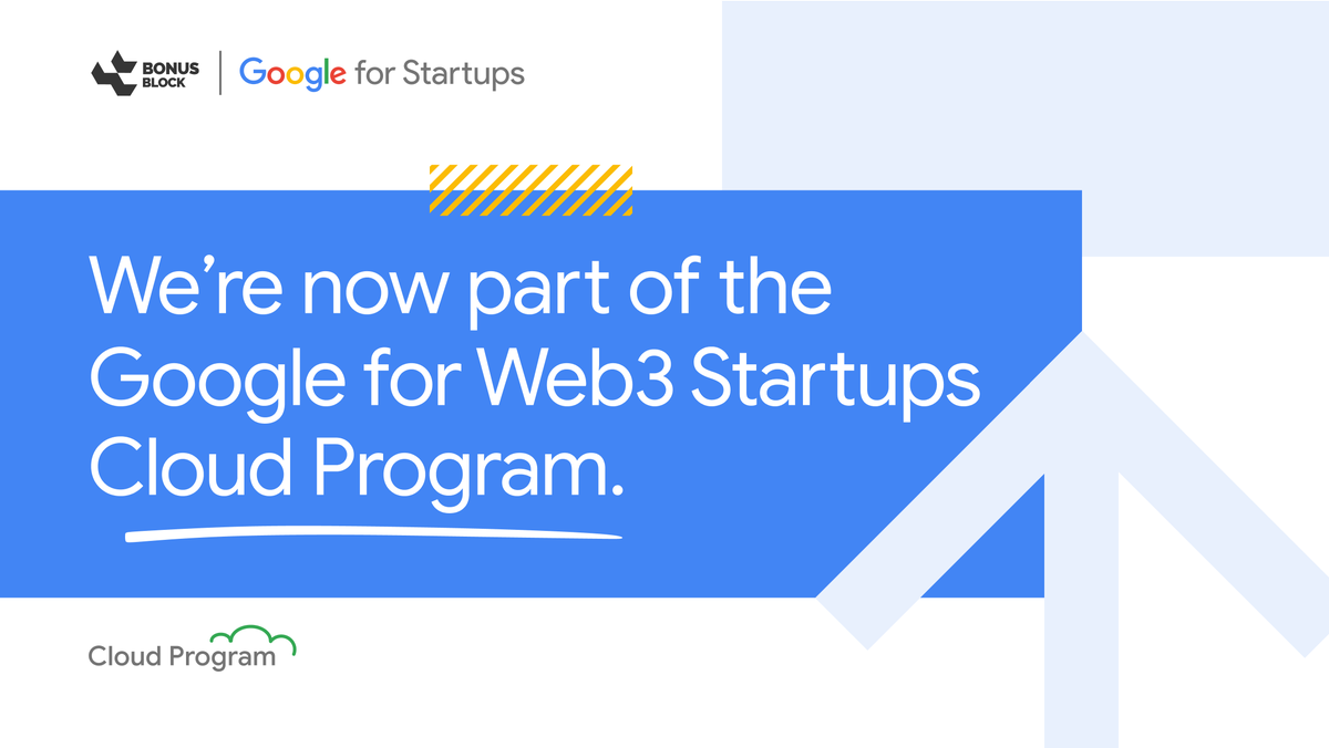 Block Agent (@bonus_block) on Twitter photo Paving the road to success! 🟨🤝⬜️
<a href="/bonus_block/">Block Agent</a> x <a href="/googlecloud/">Google Cloud</a>
We are now part of Google Cloud Web3 Program 🎉cloud.google.com/startup/web3
Program partners
@AlchemyPlatform <a href="/Aptos/">Aptos</a> <a href="/base/">Base</a> <a href="/Celo/">Celo.eth/acc 🦇 🌳</a> <a href="/hedera/">Hedera</a> <a href="/flow_blockchain/">Flow.com</a> <a href="/solana/">Solana</a> <a href="/0xPolygon/">Polygon</a> <a href="/NEARProtocol/">NEAR Protocol</a> <a href="/nansen_ai/">Nansen 🧭</a> Paving the road to success! 🟨🤝⬜️
<a href="/bonus_block/">Block Agent</a> x <a href="/googlecloud/">Google Cloud</a>
We are now part of Google Cloud Web3 Program 🎉cloud.google.com/startup/web3
Program partners
@AlchemyPlatform <a href="/Aptos/">Aptos</a> <a href="/base/">Base</a> <a href="/Celo/">Celo.eth/acc 🦇 🌳</a> <a href="/hedera/">Hedera</a> <a href="/flow_blockchain/">Flow.com</a> <a href="/solana/">Solana</a> <a href="/0xPolygon/">Polygon</a> <a href="/NEARProtocol/">NEAR Protocol</a> <a href="/nansen_ai/">Nansen 🧭</a>