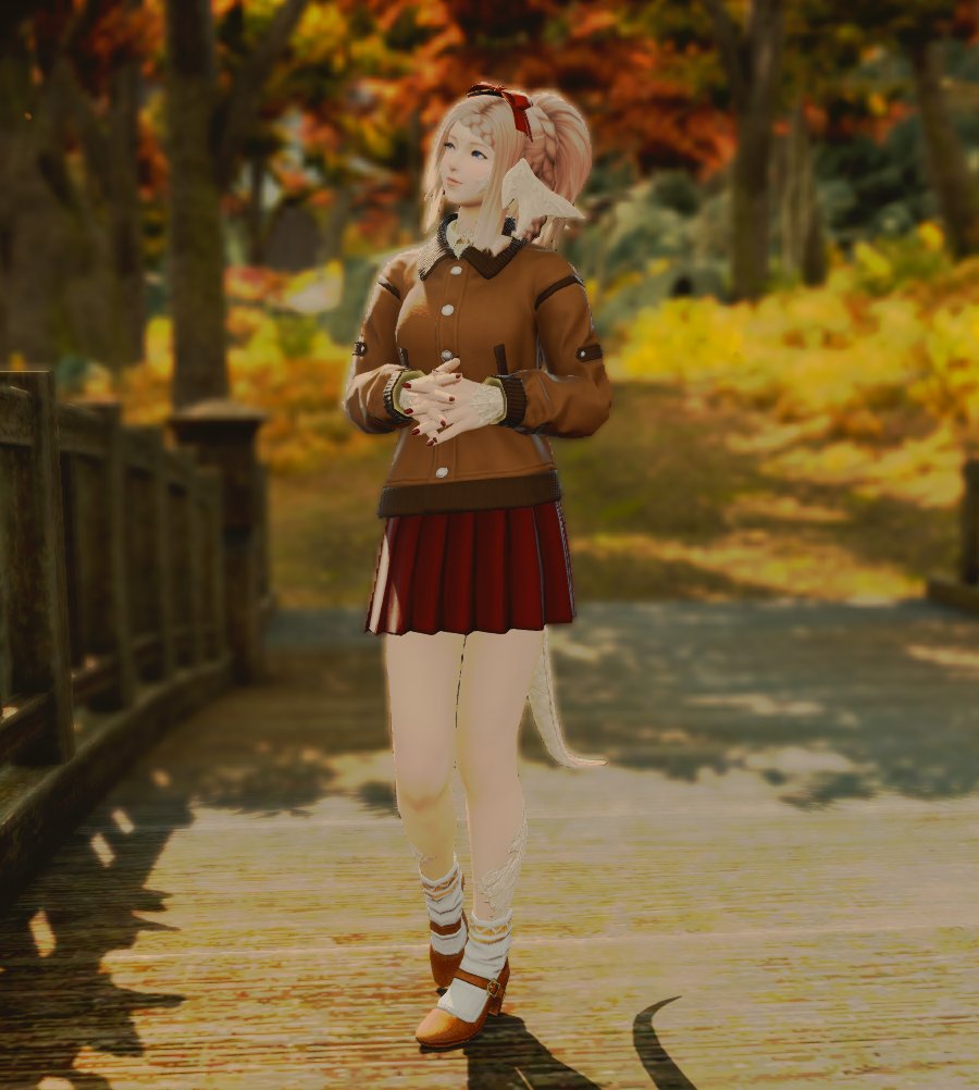 Hello! 🍁✨ Strolling through the autumn-kissed woods of the North Shroud. Fall is the perfect time for new adventures! 🌲🍂 #FFXIV #Gpose