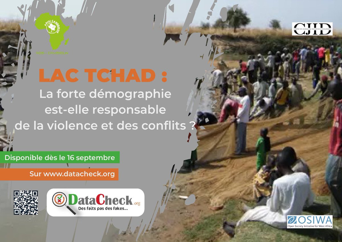 #factchecking #OSINT #IA
Les Académies du #factchecking dévoilent lundi prochain, les résultats des travaux de nos boursiers. Travaillant depuis 8 mois sur la #Desinformation autour du Lac #Tchad, dans cette série, nos équipes démêlent le fait du faux autour du Lac Tchad.