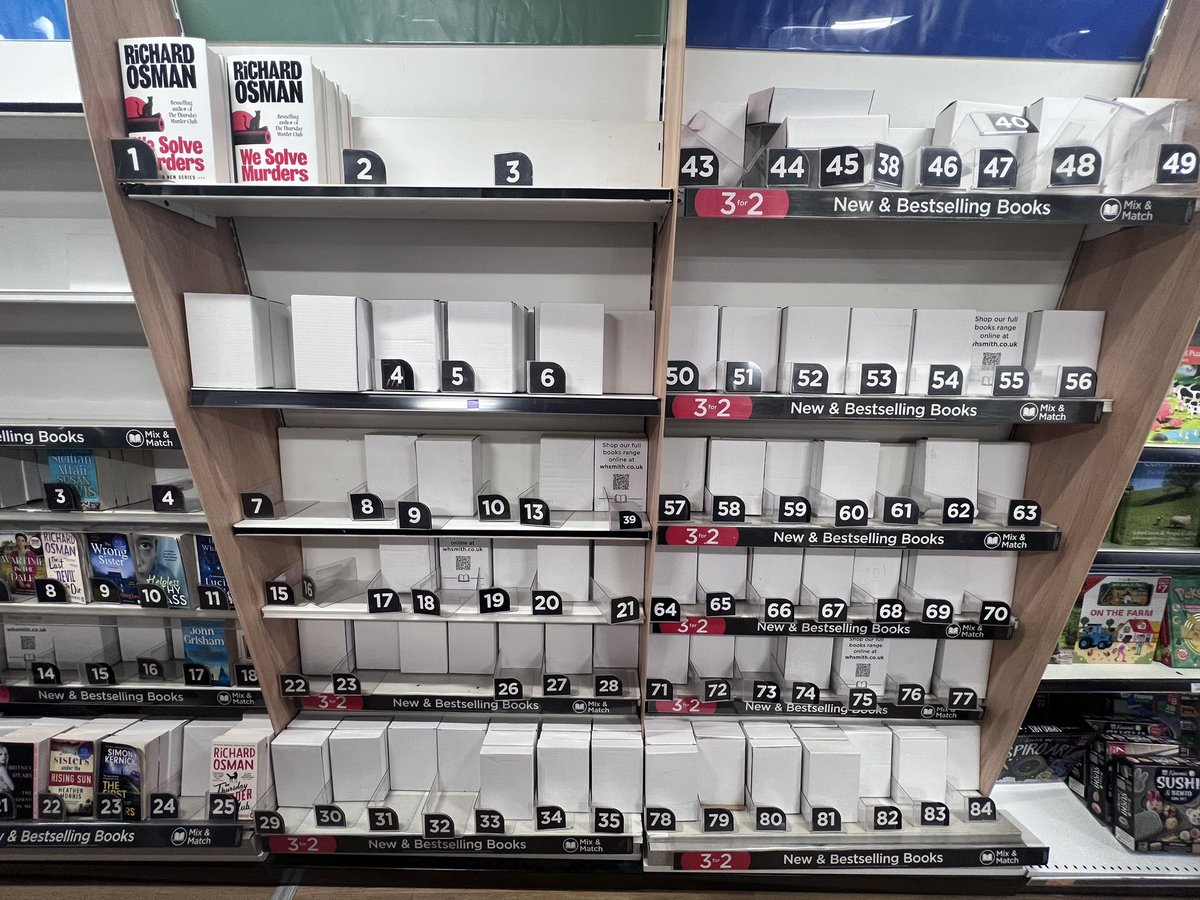 colinmill's tweet image. Well I suppose that one way to ensure your book stays at the top of the charts! 😂
Seen today in WH Smith on Leighton Buzzard High Street.