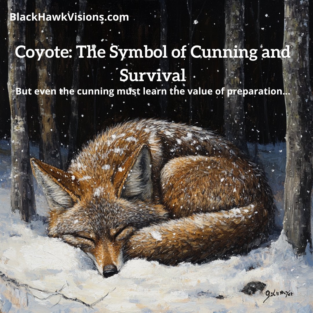 randysalars's tweet image. 🌿 In Apache wisdom, even the clever coyote sometimes learns the hard way. His story reminds us: don’t wait until it’s too late to prepare! ❄️🔥 #ApacheWisdom #SurvivalSkills #Preparedness