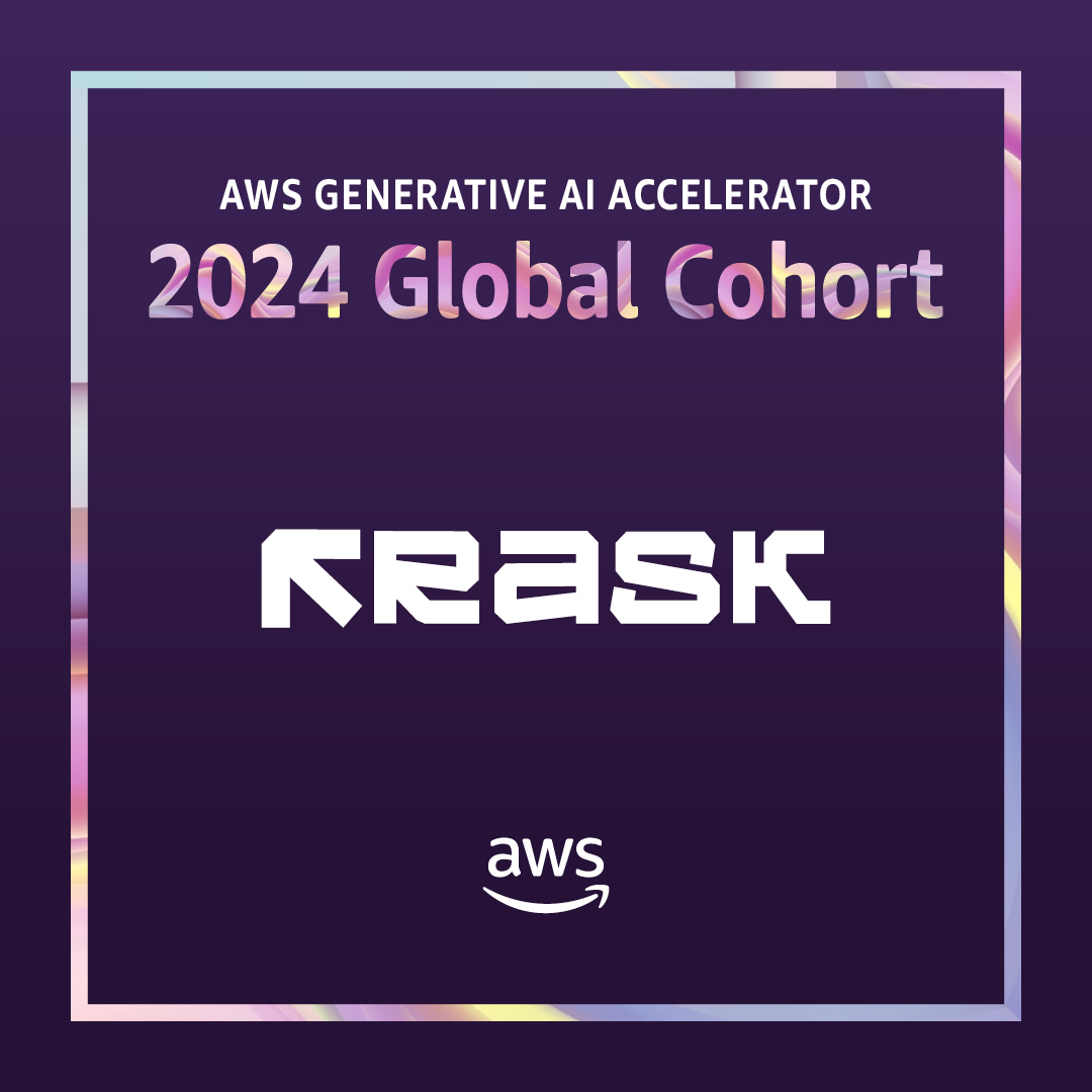 Exciting News! We’re proud to announce a key milestone in Rask AI’s journey – we’ve been selected to join the 2024 AWS Generative AI Accelerator!

Rask AI has been selected from over 4,500 applications to join the 2024 AWS Generative AI Accelerator for our bold vision and