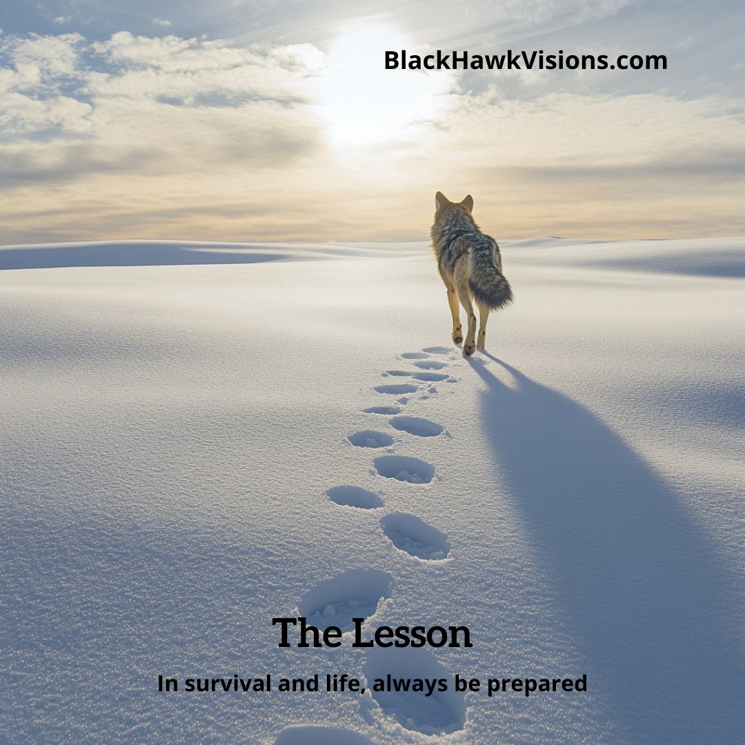 randysalars's tweet image. In survival and in life, those who think ahead are never left out in the cold. ❄️🔥 What are you doing today to prepare for tomorrow? 🌿 #StayReady #ApacheWisdom #PlanAhead