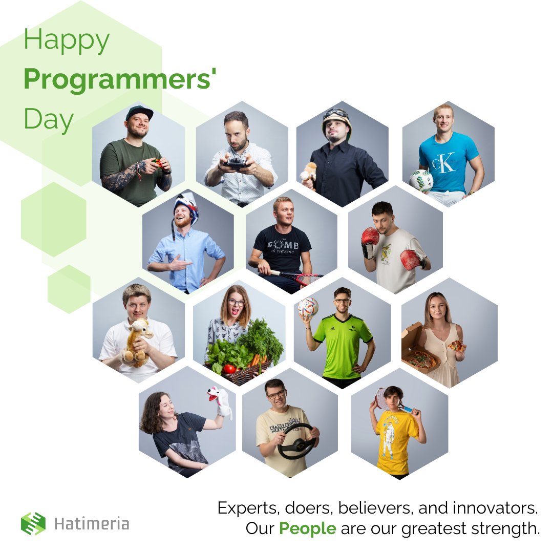 hatimeria's tweet image. Happy Programmers' Day! 🎉💻
Huge thanks to our amazing dev team! Your hard work drives our success in e-commerce. 💚
We couldn’t do it without you. 🙌
Have a fantastic day!
#programmersday #programmersday2024