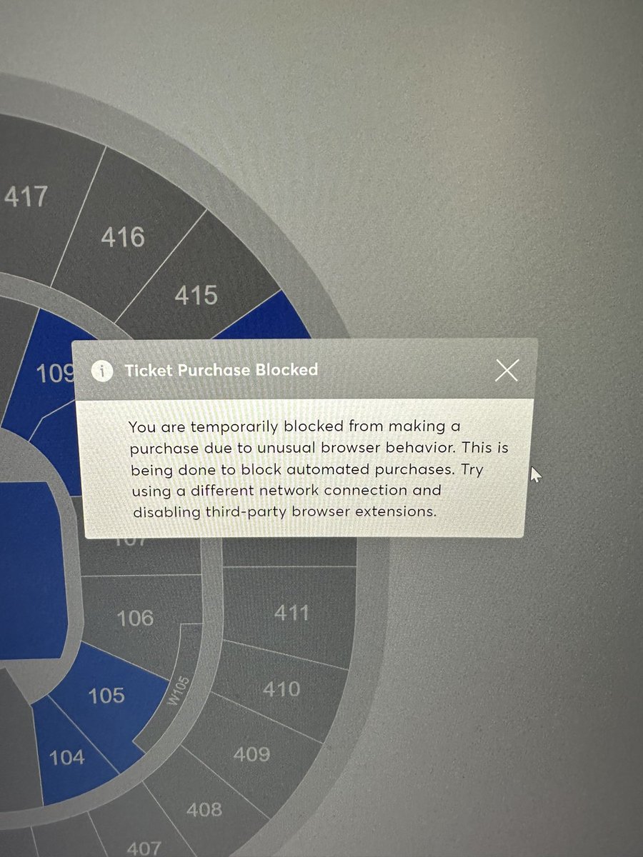 Seriously <a href="/TicketmasterUK/">ticketmasteruk</a> ?? Fuck you 😅😅😭 my unusual behaviour an apparently trying to buy two tickets.