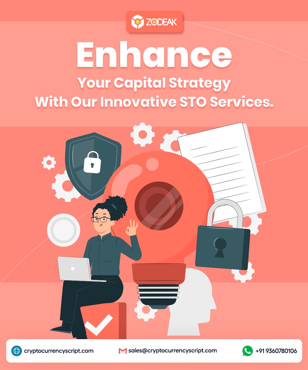 _Zodeak's tweet photo. Take your capital strategy to the next level with Zodeak’s specialized #STO services. Perfect for startups ready to innovate and expand.
Know more>>
https://t.co/cYYPFfIrxC
#Zodeak #STOdevelopment #tokenization #blockchain #fundraising #cryptoinvestors #startups https://t.co/ufRMYGYhAM