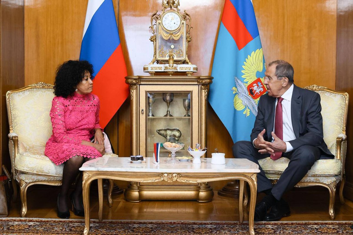 MFA Russia 🇷🇺 (@mfa_russia) on Twitter photo 🗓 On September 11, FM #Lavrov met with South African former Minister of International Relations & Cooperation <a href="/LindiweSisuluSA/">Lindiwe Sisulu</a>.
🤝 The discussion focused on current issues pertaining to strengthening the traditionally friendly #RussiaSouthAfrica ties.
t.me/MFARussia/21854 🗓 On September 11, FM #Lavrov met with South African former Minister of International Relations & Cooperation <a href="/LindiweSisuluSA/">Lindiwe Sisulu</a>.
🤝 The discussion focused on current issues pertaining to strengthening the traditionally friendly #RussiaSouthAfrica ties.
t.me/MFARussia/21854