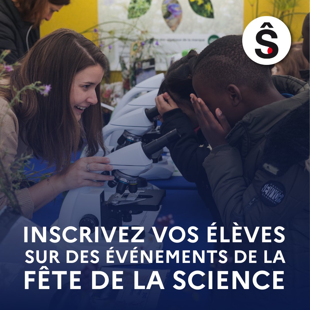 Fête de la Science Normandie (@fds_normandie) on Twitter photo À l'attention des enseignant•e•s 👉 Inscrivez vos élèves à la <a href="/FeteScience/">Fête de la science</a> 2024 et sensibilisez-les à la thématique de l'Océan.
Du 4 au 14/10 2024, des centaines d’opérations seront organisées en Normandie.
Pour plus d’infos, RDV sur notre site➡️urlz.fr/s92S À l'attention des enseignant•e•s 👉 Inscrivez vos élèves à la <a href="/FeteScience/">Fête de la science</a> 2024 et sensibilisez-les à la thématique de l'Océan.
Du 4 au 14/10 2024, des centaines d’opérations seront organisées en Normandie.
Pour plus d’infos, RDV sur notre site➡️urlz.fr/s92S