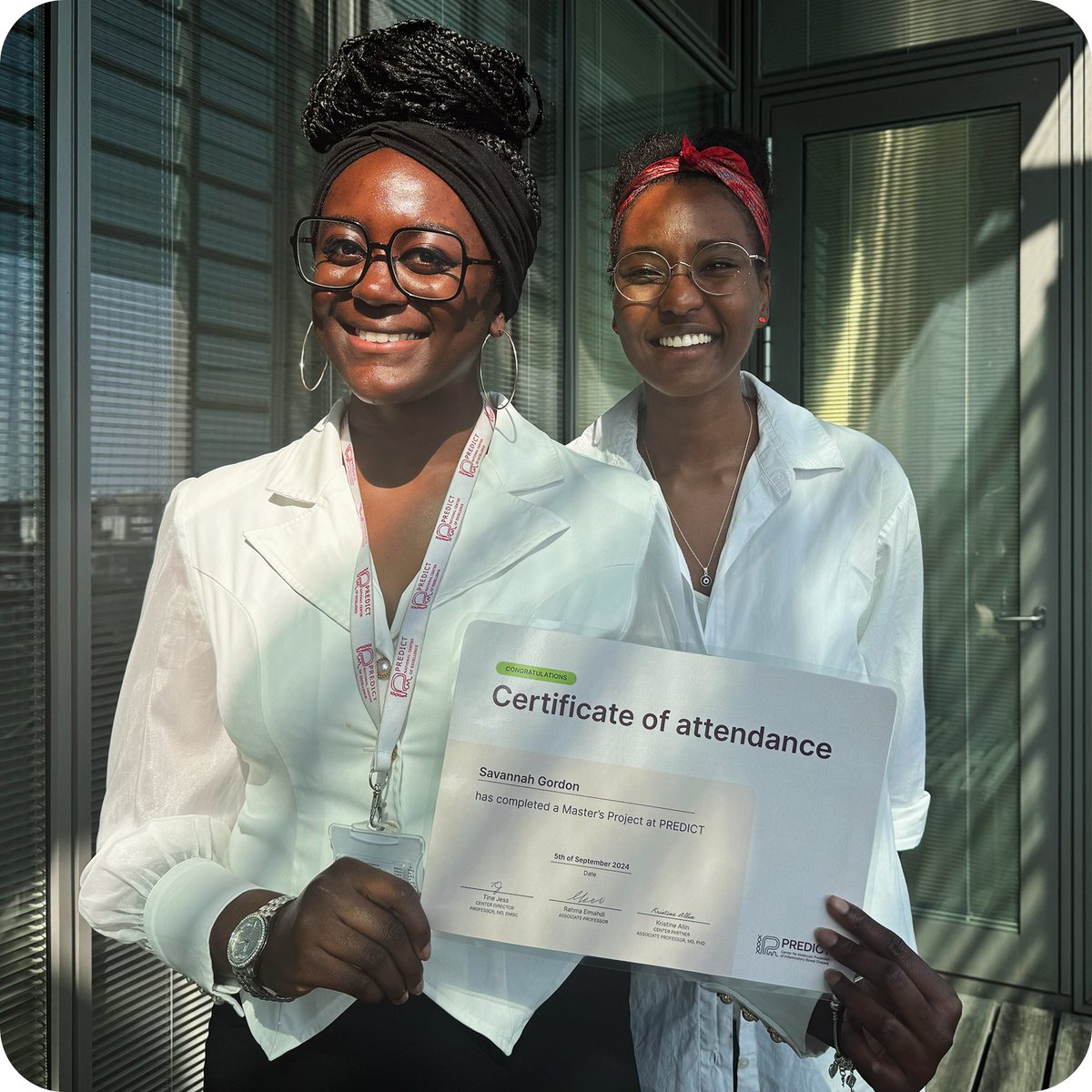 PREDICT IBD (@predictibd) on Twitter photo A big congratulations to Savannah Gordon from <a href="/imperialcollege/">Imperial College London</a>, who just graduated. She has spent the last six months working on a bioinformatics research project, supervised by <a href="/RahmaElmahdi/">Red Elmahdi</a> with help from Nadja Riis and <a href="/KristineAllin/">Kristine Allin</a>, as part of her Immunology MSc š A big congratulations to Savannah Gordon from <a href="/imperialcollege/">Imperial College London</a>, who just graduated. She has spent the last six months working on a bioinformatics research project, supervised by <a href="/RahmaElmahdi/">Red Elmahdi</a> with help from Nadja Riis and <a href="/KristineAllin/">Kristine Allin</a>, as part of her Immunology MSc š