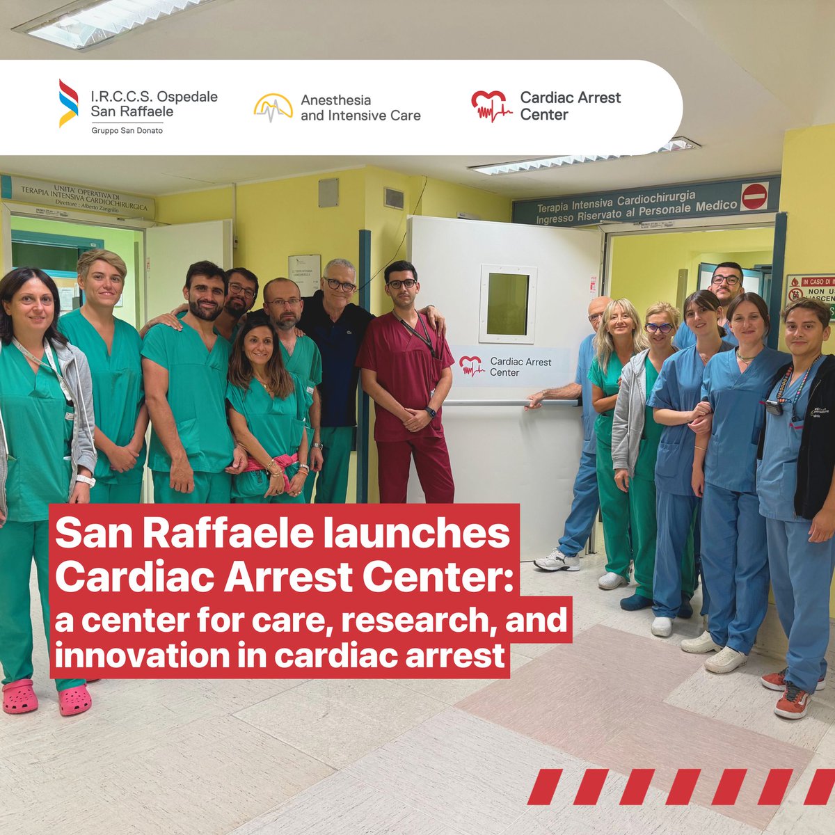 We are pleased to announce the opening of the Cardiac Arrest Center at San Raffaele Hospital in Milan, Italy, a center dedicated to the care, research, and innovation in cardiac arrest and cardiopulmonary resuscitation.

Learn more: hsr.it/news/2024/sett…