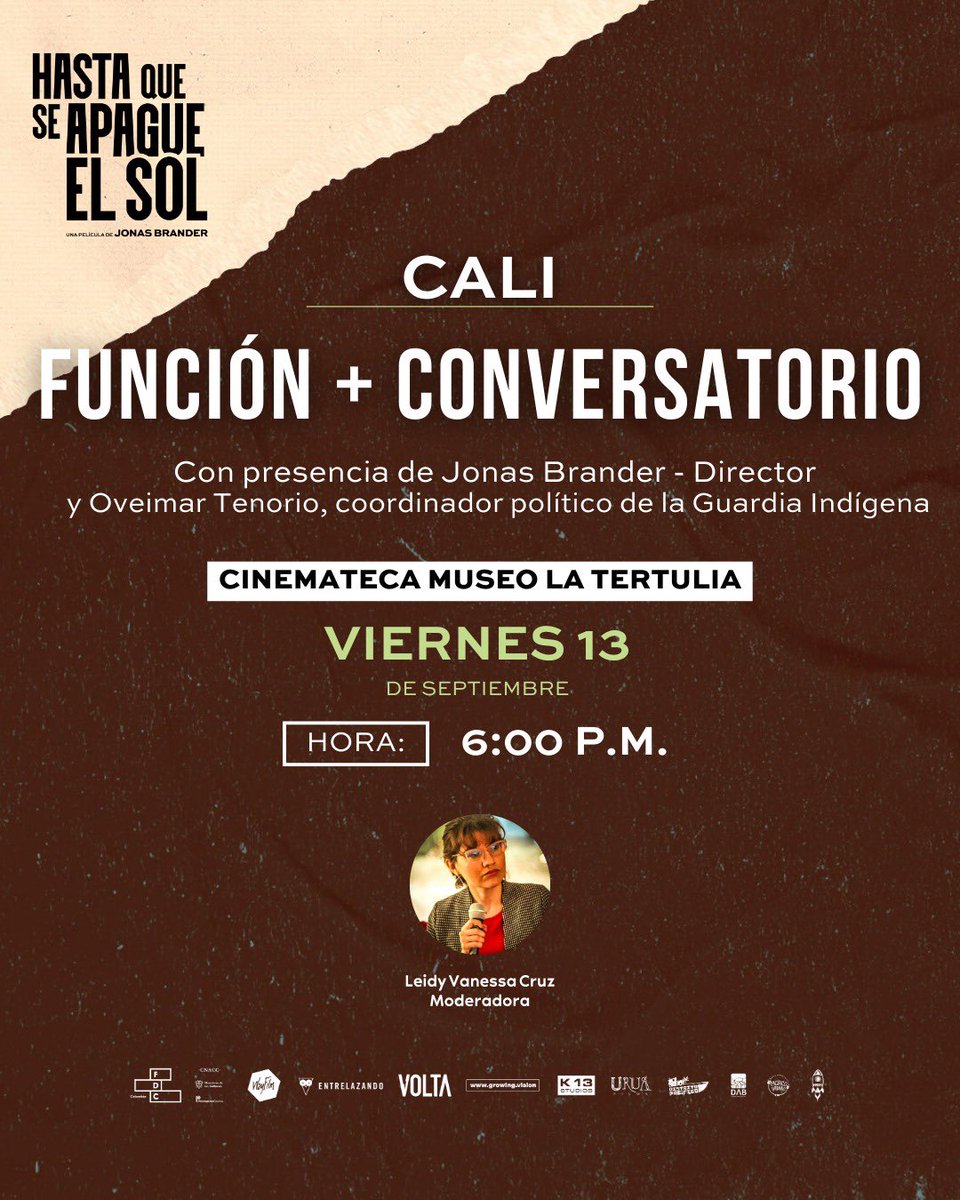 Distrito_Pacifi's tweet image. CALI, si tienen la oportunidad de ir a las funciónes + conversatorio de este jueves y viernes, les recomendamos no saltársela 🙌🏽 #cineindependiente #hastaquedespagueelsol #cinematecatertulia #cali
