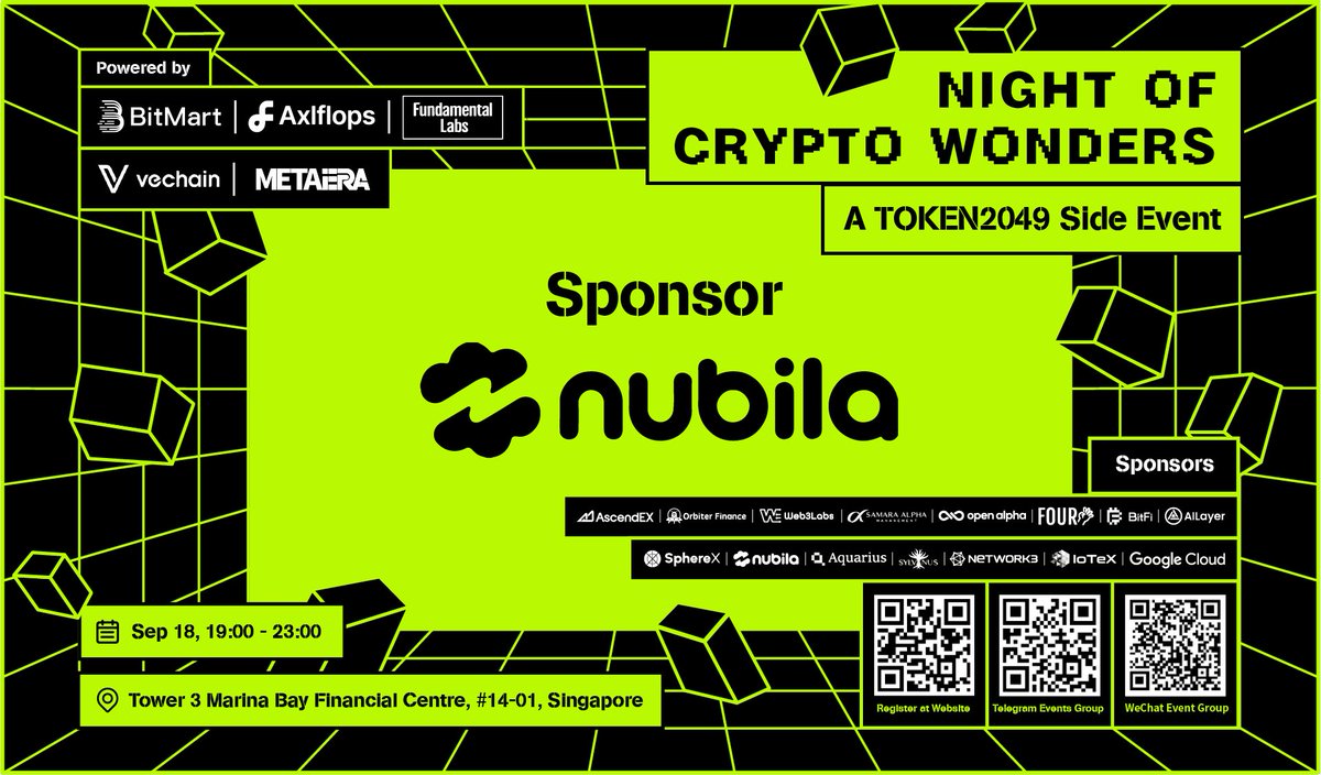 🤝 Delighted to reveal that @nubilanetwork is sponsoring the 