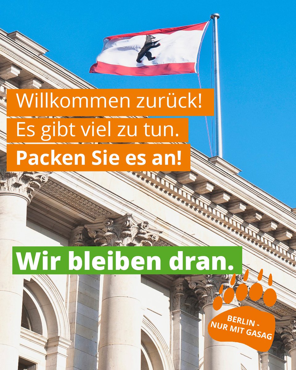 KBR_Blog's tweet photo. Heute treffen sich die Berliner Abgeordneten zur ersten Plenarsitzung nach der Sommerpause. 
In den nächsten Monaten stehen wichtige Entscheidungen an, die Auswirkungen auf die Energieversorgung der Stadt haben. 
Wir schauen genau hin und bleiben dran. Tatze drauf! https://t.co/IBYfCr1u3s