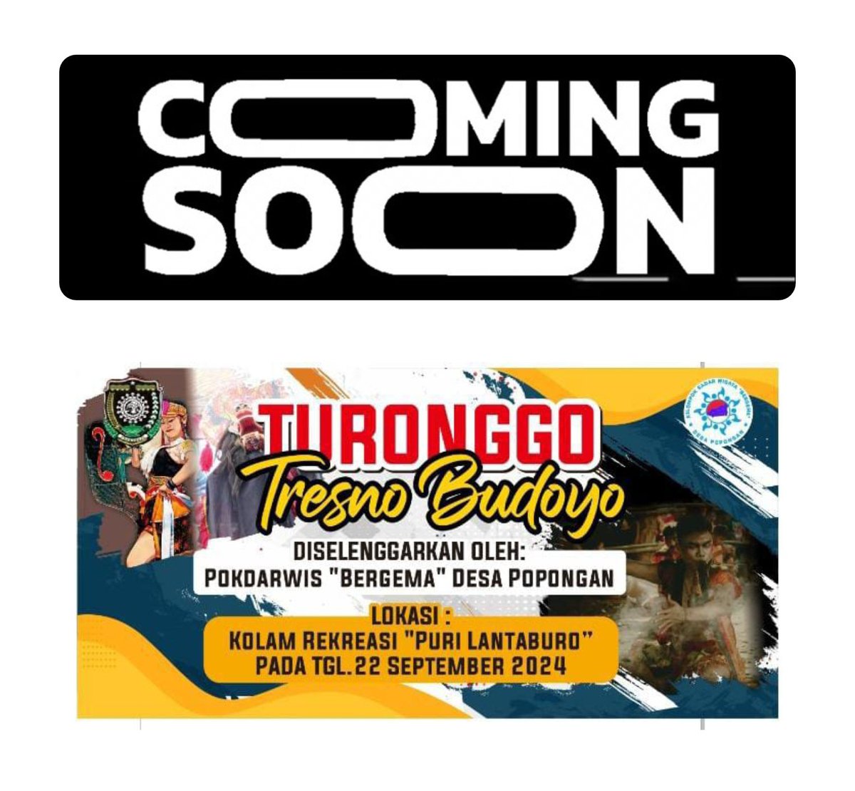 AUVIGRAFERMANIA's tweet photo. Jaga tanggal mainnya, 22/09/2024! 

#TuronggoTresnoBudoyo #KolamKemakmuran https://t.co/V8ULyC6UEu