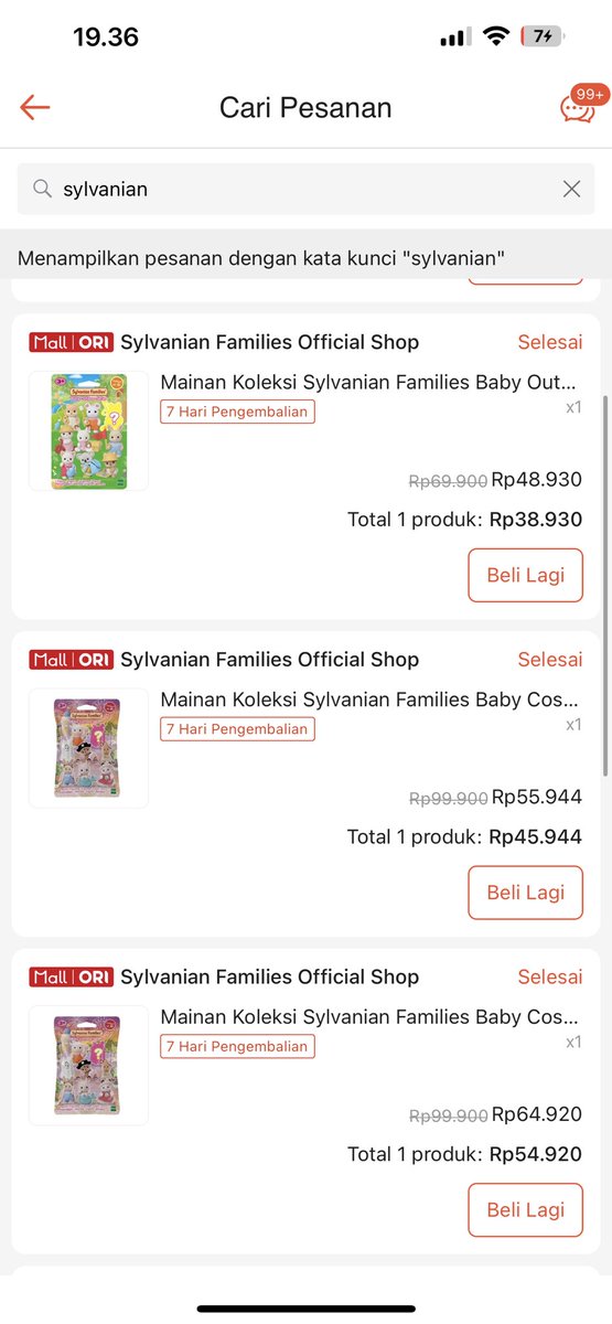 Dulu sylvanian sangat berbaik hati😔