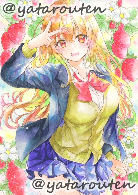 こんばんは～!さっそく新しく買ったホルベイン水彩絵具ルミナスカラー使って描いてみた!やっぱ彩度やばぁ😳ほんとに光って見える😳映えて良い感じ!スキャナじゃ読み込めなかった💦原画見せたい!!!!!
#ホルベイン水彩絵具 #ルミナスカラー #アナログイラスト 