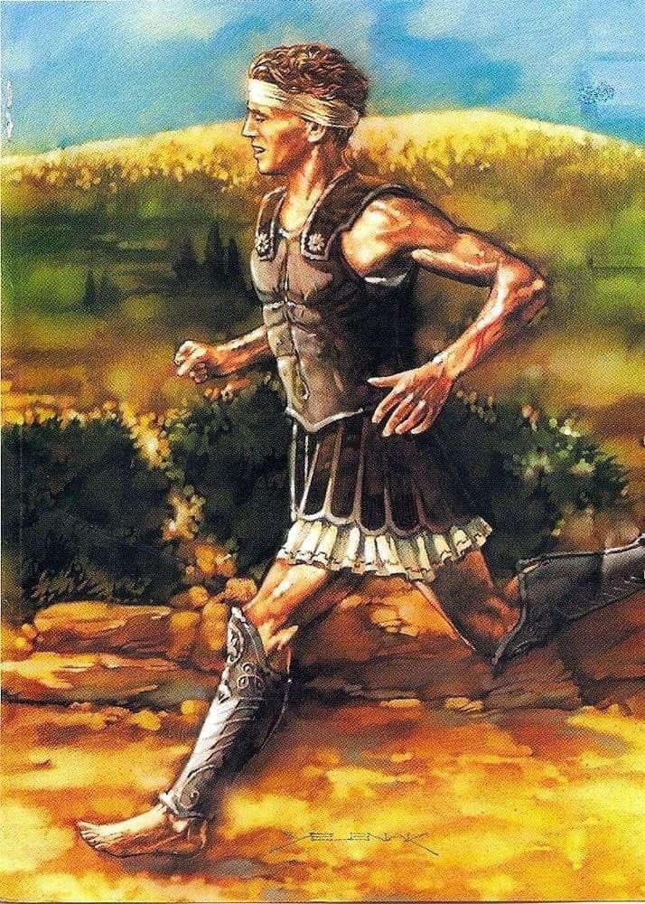 #RunningJoke 

Today is the anniversary of when Pheidippides ran from Athens to Marathon.

He did it in 480 BC but was really hoping for a sub 4.