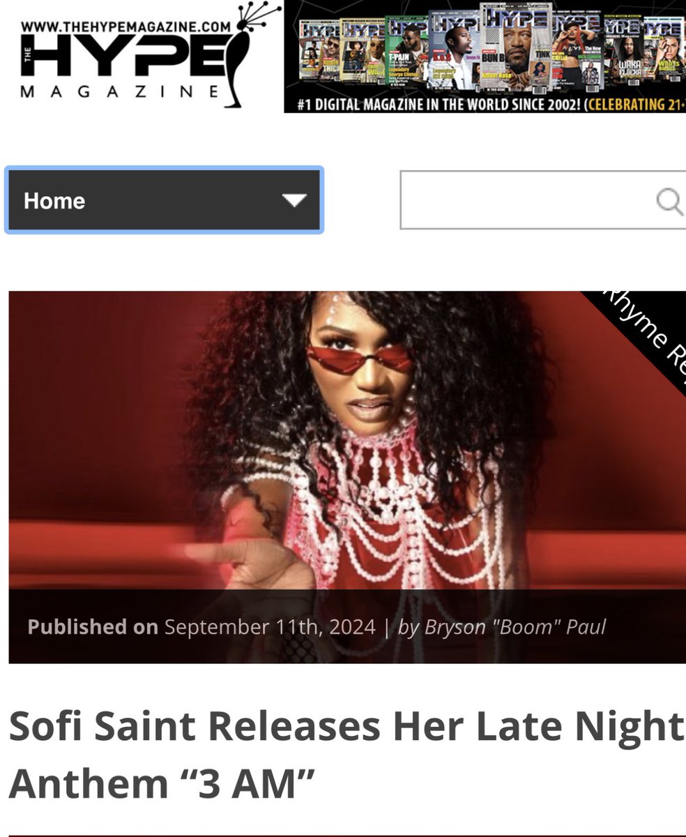 SofiSaint's tweet photo. @HypeMagazineSA Sofi Saint 3Am is the hype🔥 

https://t.co/T955Mh7mz8 https://t.co/7UVBboXEjw