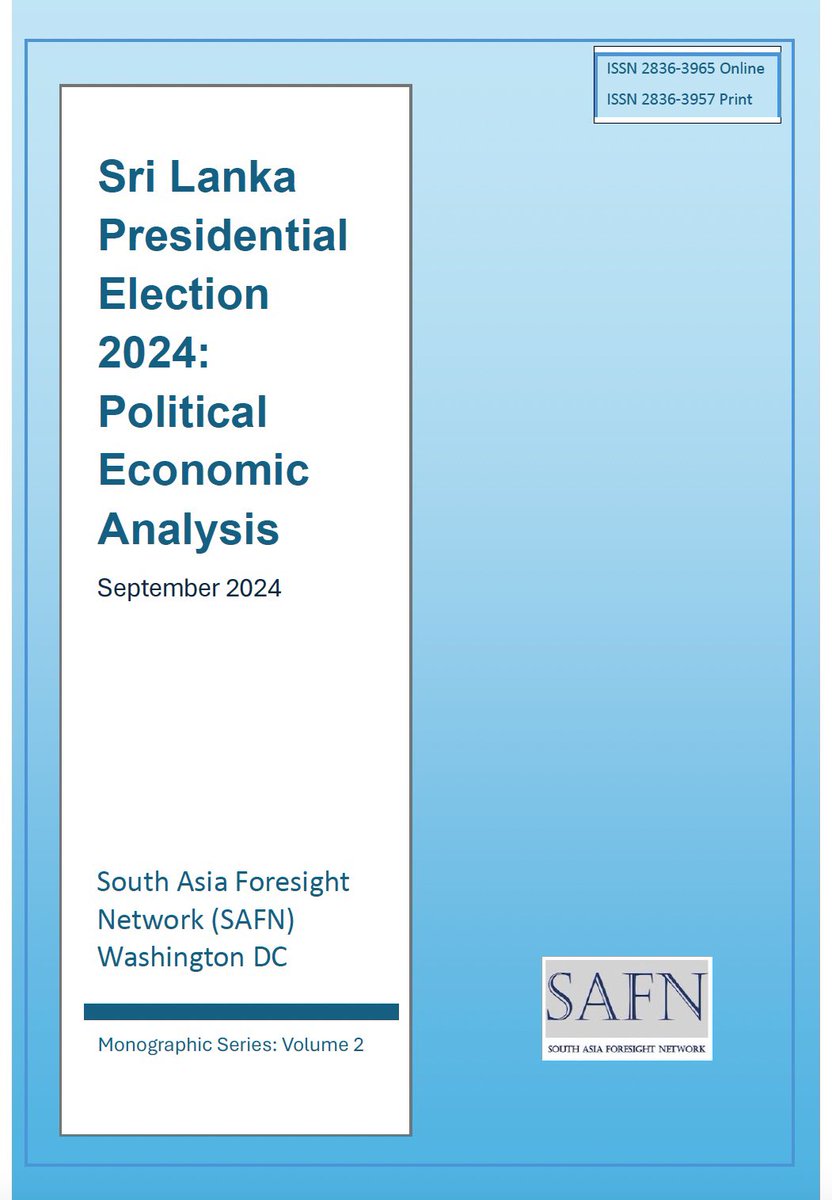 SAForesightNet's tweet image. 📣 SAFN Report Alert: The comprehensive analysis of Sri Lanka’s political economy reveals key risks &amp;amp; recommendations. This is a crucial read for understanding the upcoming election’s impact on #SriLanka’s future. #ElectionAnalysis #slpresidential24pea 👉 southasiaforesight.org/introducing-sa…