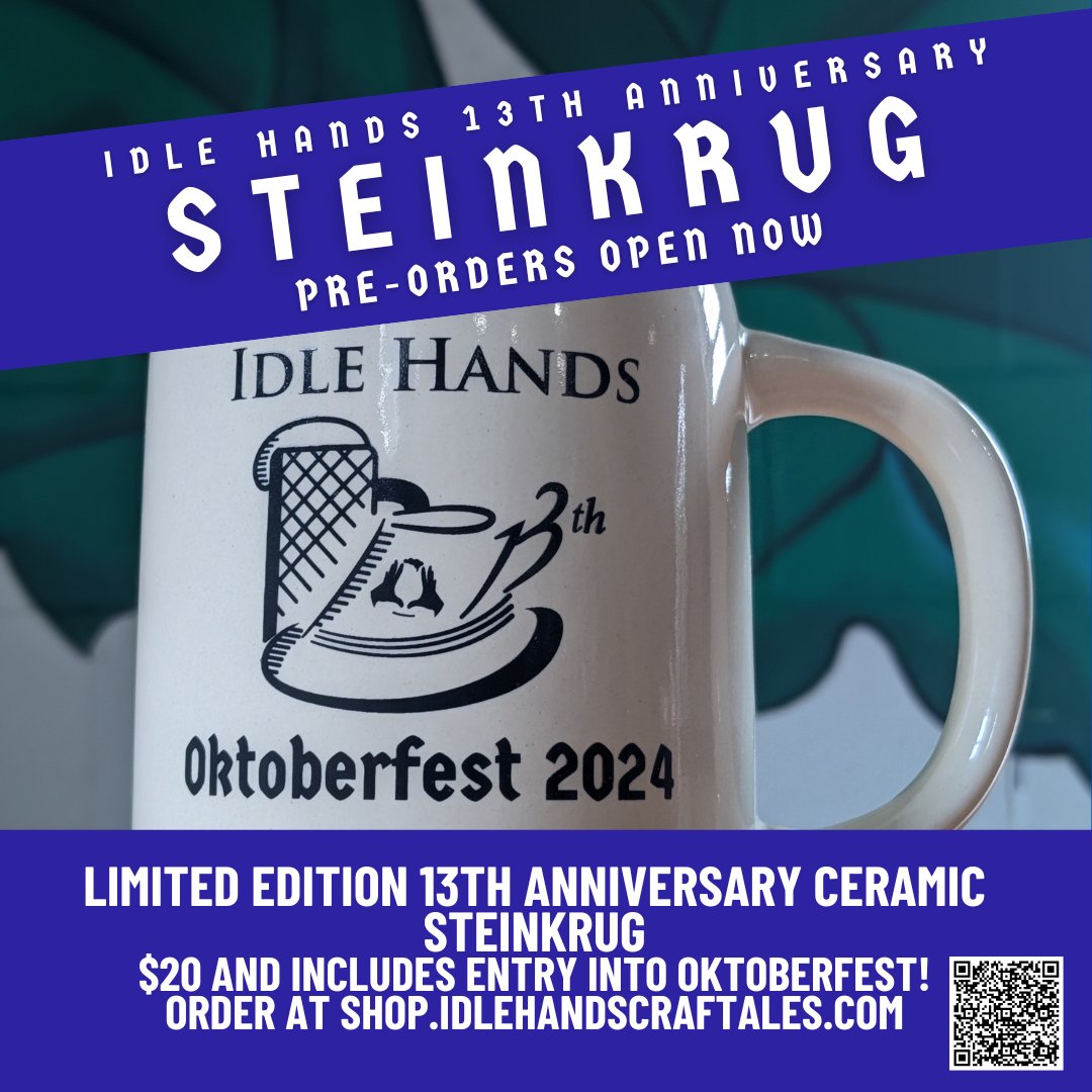 <a href="/Keefe21/">Rich Keefe</a> <a href="/HousingFamilies/">Housing Families</a> <a href="/KevinBoston25/">Kevin Lemanowicz</a> <a href="/Tim_McKone/">Tim McKone</a> <a href="/FitzyGFY/">FitzyGFY 🍺 (brew checkmark)</a> <a href="/BostonBeerGrlEJ/">Erika | 🍻</a> <a href="/DomsSteakTips/">Dom's Sausage Co.</a> Tickets are $5 at the door and include a plastic stein.

Get in free by volunteering for our Malden River Cleanup - more details > tickettailor.com/events/idlehan…

or upgrade your ticket to a 1/2 liter 13th anniversary ceramic stein > shop.idlehandscraftales.com