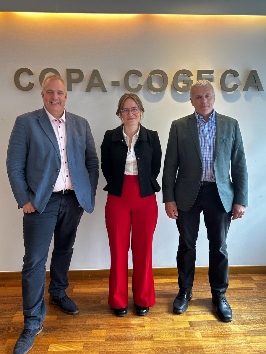 COPA-COGECA (@copacogeca) on Twitter photo Congratulations to <a href="/amandabjorksell/">Amanda Björksell</a> 🇸🇪(<a href="/LRFMalardalen/">LRF Mälardalen</a> ) for being elected Chair of the Environment WP today! 👏
Congratulations also to John Murphy 🇮🇪 (<a href="/IFAmedia/">Irish Farmers' Association</a> ) and <a href="/EHWJEMichiels/">Edwin Michiels</a> 🇳🇱 (<a href="/LTONederland/">LTO Nederland</a>) for being elected Vice-Chairs! 👏 Congratulations to <a href="/amandabjorksell/">Amanda Björksell</a> 🇸🇪(<a href="/LRFMalardalen/">LRF Mälardalen</a> ) for being elected Chair of the Environment WP today! 👏
Congratulations also to John Murphy 🇮🇪 (<a href="/IFAmedia/">Irish Farmers' Association</a> ) and <a href="/EHWJEMichiels/">Edwin Michiels</a> 🇳🇱 (<a href="/LTONederland/">LTO Nederland</a>) for being elected Vice-Chairs! 👏