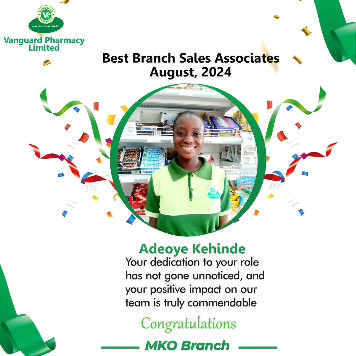 VanguardPharm's tweet photo. We are thrilled to announce our Best Staff of 
the Month! Their hard work, dedication, and outstanding performance have truly made a difference. 

Let's give a big round of applause for 
their efforts! 👏👏

Thank you for being such an amazing part of our team! 💼🎉
#BestStaff https://t.co/LEj3YQaPRX