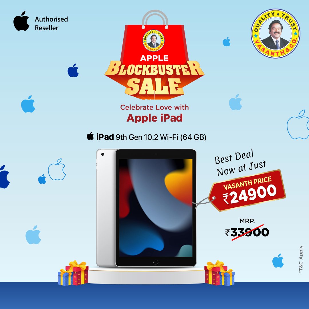 vasanthandco_in's tweet photo. Apple Blockbuster Sale is here! Grab your favorite gadgets and enjoy the weekend with friends! ! ๐ฑ
Donโt miss out on this amazing deal! ๐
.
.
Link in BIO
.
.
.
.
#Vasanthandco #iphone #apple #ipad #Watch #adaptor #discountsale #discounts #trust #quality