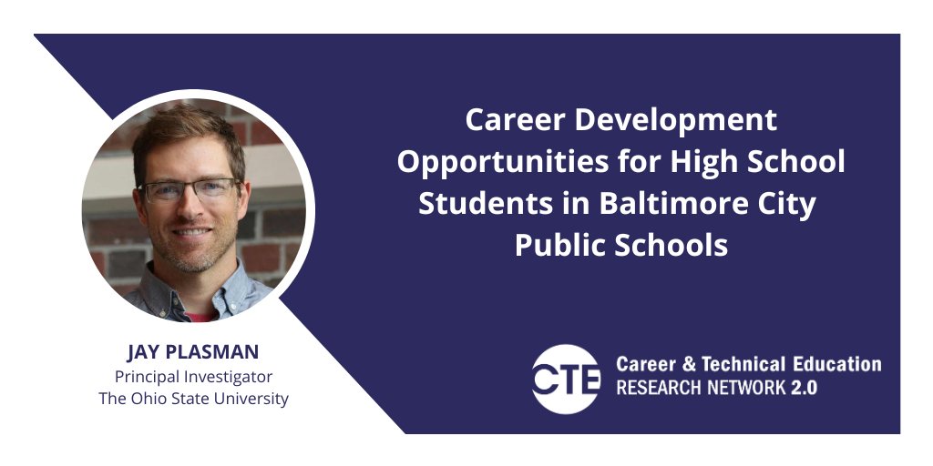 The Career &amp; Technical Education (#CTE) Research Network 2.0 is welcoming a new team of researchers by Jay Plasman of <a href="/OSUehe/">Ohio State Education and Human Ecology</a>. Learn more about their #iesfunded work with Baltimore City Public Schools: cteresearchnetwork.org/research/caree… <a href="/BaltimoreBERC/">Baltimore Education Research Consortium</a> <a href="/JohnsHopkins/">Johns Hopkins University</a> <a href="/NotreDameofMD/">Notre Dame of Maryland University</a>