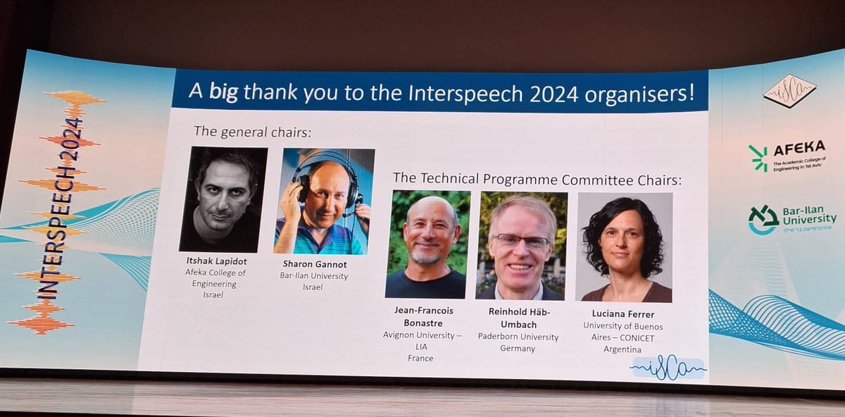 Luciana Ferrer (<a href="/ferrer_luciana/">Luciana Ferrer</a>) fue Technical Program Chair de <a href="/ISCAInterspeech/">INTERSPEECH 2025</a> 2024, llevado a cabo en Kos, Grecia del 1 al 5 de Septiembre de 2024. 
Interspeech es el congreso internacional más prestigioso de procesamiento del habla.
interspeech2024.org/organizing-com…