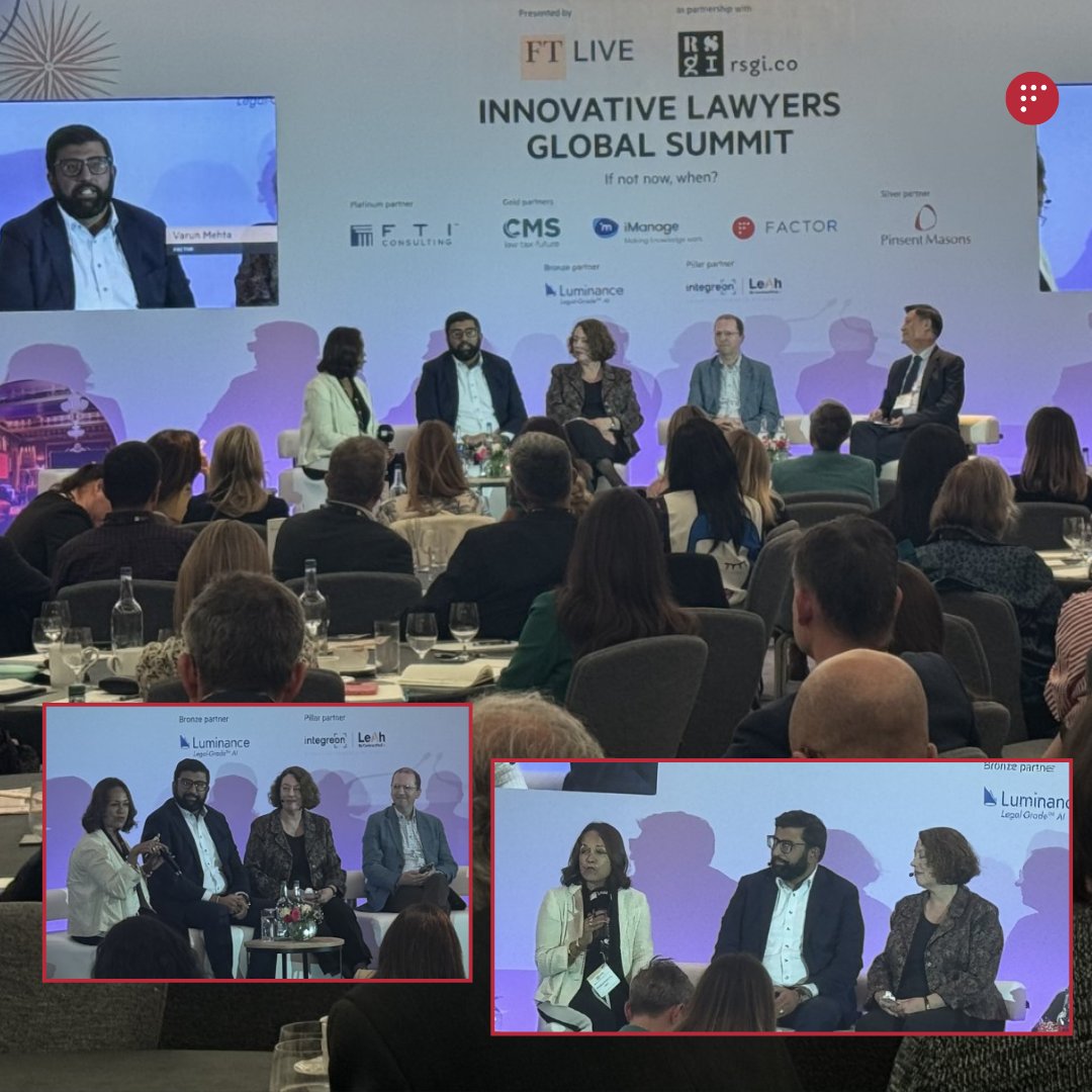 Engaging discussion at #FTInnovative Lawyers yesterday! 

<a href="/InVarunWeTrust/">Varun Mehta</a> brought leadership insights to the conversation on: Reimagine Legal: Hard Talking on the Business and Practice of Law, alongside Kate Cheetham, Christopher Georgiou and Warren Hua.

Did you attend?