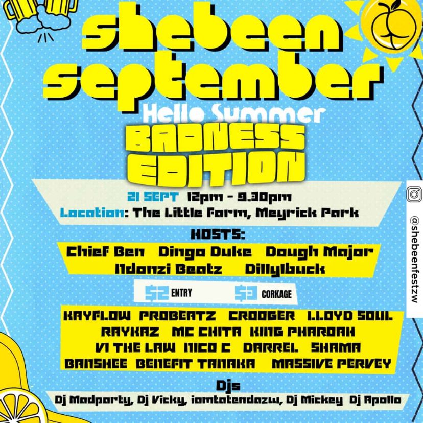 DoughMajor's tweet photo. You missed out last time. It's getting better this 21st September. Shebeen Fest is growing with every breath. We are definitely nurturing something huge here, people. Let's keep it roaring. A lineup full of extremely talented individuals 🙏🏽🙌🏽😂 tickets are now available horait. https://t.co/HUBpwRf3sy