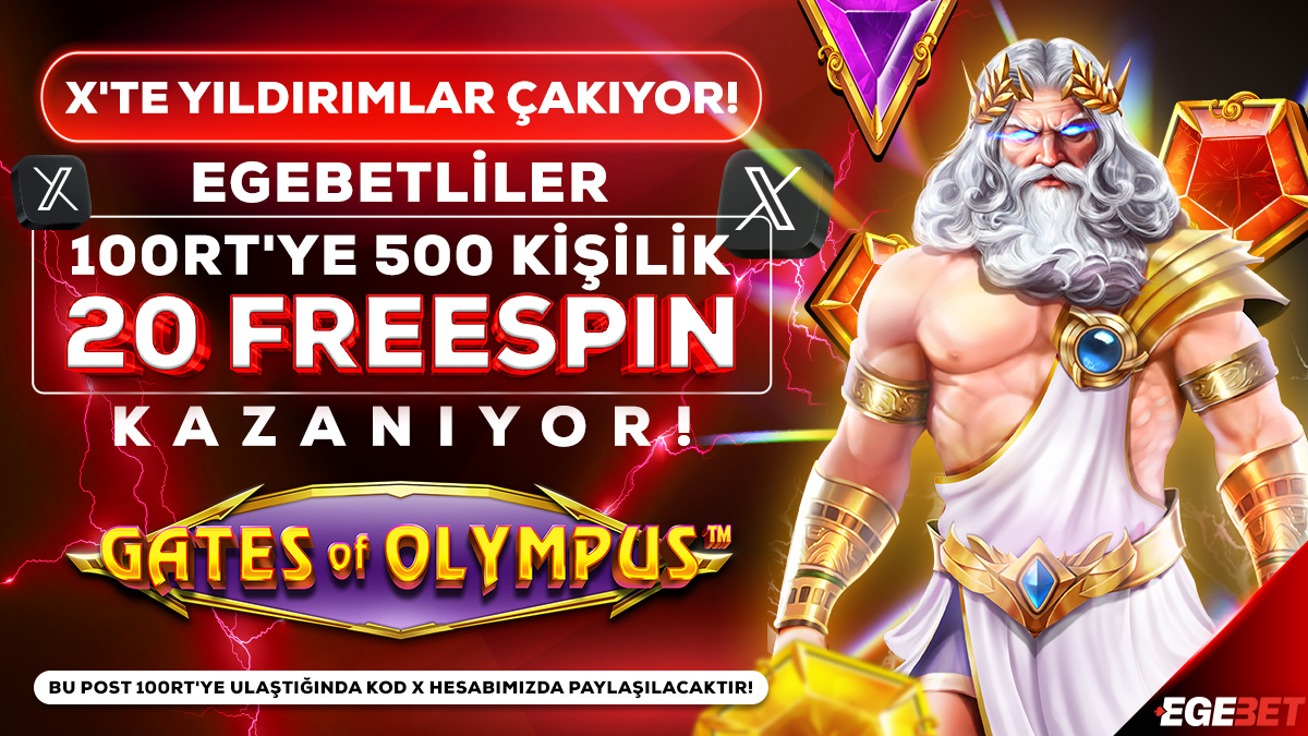 ☄ EGEBET'TE YILDIRIMLAR ÇAKIYOR 🥰

⚡ GATES OF OLYMPUS ⚡

💎 OYUNUNDA GEÇERLİ💤

🎇 5️⃣0️⃣0️⃣ KİŞİYE 🥳

⚡ 2️⃣0⃣ FREESPIN ‼

🫠 KODUNU HEMEN KAP🏖

‼ BU POST 100RT'YE ULAŞINCA KOD X'TE PAYLAŞILACAKTIR ‼