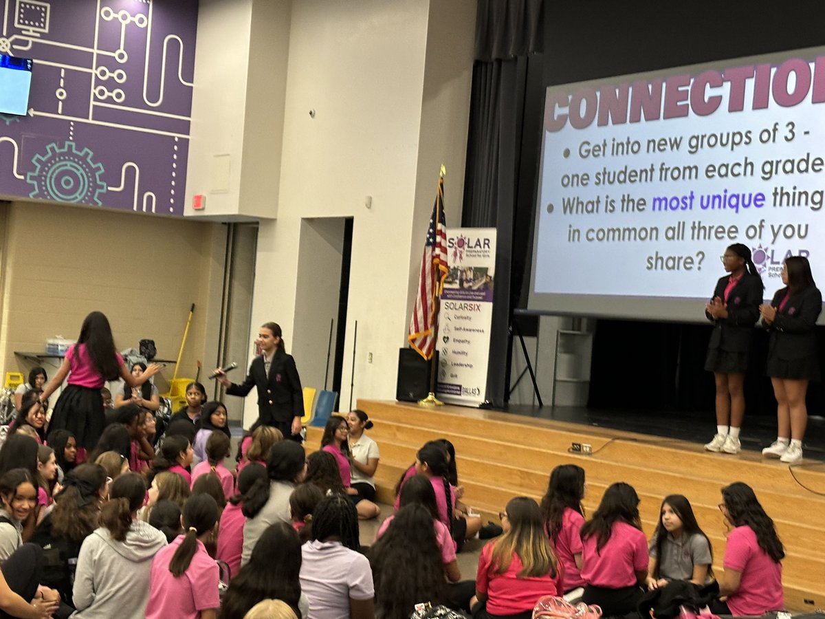 Brian Lusk (@drbrianlusk) on Twitter photo Young ladies leading the morning Connections huddle as if they are classroom teachers! They know how to engage each other around important topics. Powerful!
<a href="/SolarSTEAMGirls/">Solar Preparatory School for Girls</a>
<a href="/SolarPrepBoys/">Solar Preparatory School for Boys</a>
<a href="/TeamDallasISD/">Team Dallas ISD</a> Young ladies leading the morning Connections huddle as if they are classroom teachers! They know how to engage each other around important topics. Powerful!
<a href="/SolarSTEAMGirls/">Solar Preparatory School for Girls</a>
<a href="/SolarPrepBoys/">Solar Preparatory School for Boys</a>
<a href="/TeamDallasISD/">Team Dallas ISD</a>