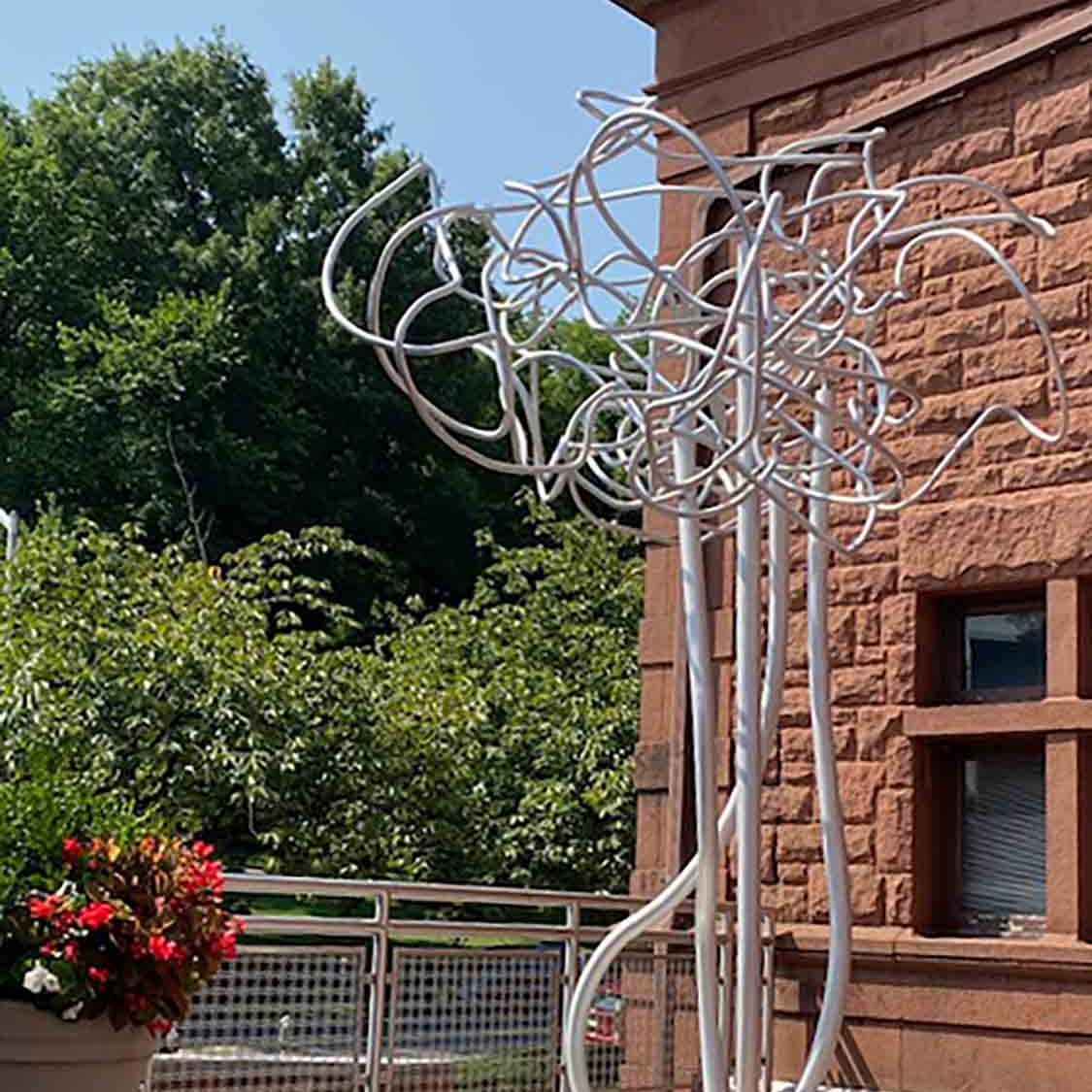 Weekend plan: Wander by the <a href="/zimmerlimuseum/">Zimmerli Art Museum</a>'s outdoor terrace to see alum/professor emeritus Patrick Strzelec's soaring sculpture "Past Is Prologue," a hopeful tribute to the <a href="/RutgersU/">Rutgers University</a> Class of '65. <a href="/rutgersalumni/">Rutgers Alumni</a>  rutgers.edu/news/zimmerli-…