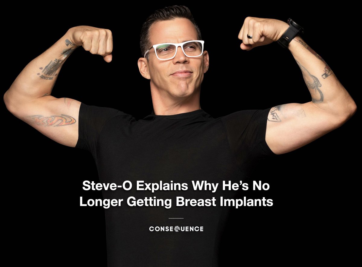 consequence's tweet image. .@SteveO says he decided against a planned stunt to get breast implants after speaking with a trans person at a super market the morning of the surgery. 

"I asked the transgender person if I could run something by them, and I had a conversation with this person that had a…