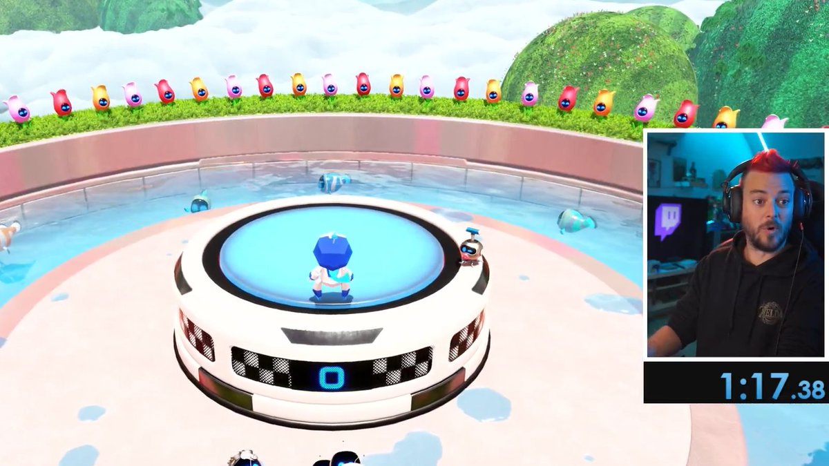 Ik moest 1:22 verslaan in de Astro Bot speedrun challenge en I crushed it! 💪

Wie denkt beter te kunnen mag het zeker eens proberen! Ik denk dat er mss nog een seconde of twee af kan.
(Level: Sky Garden)