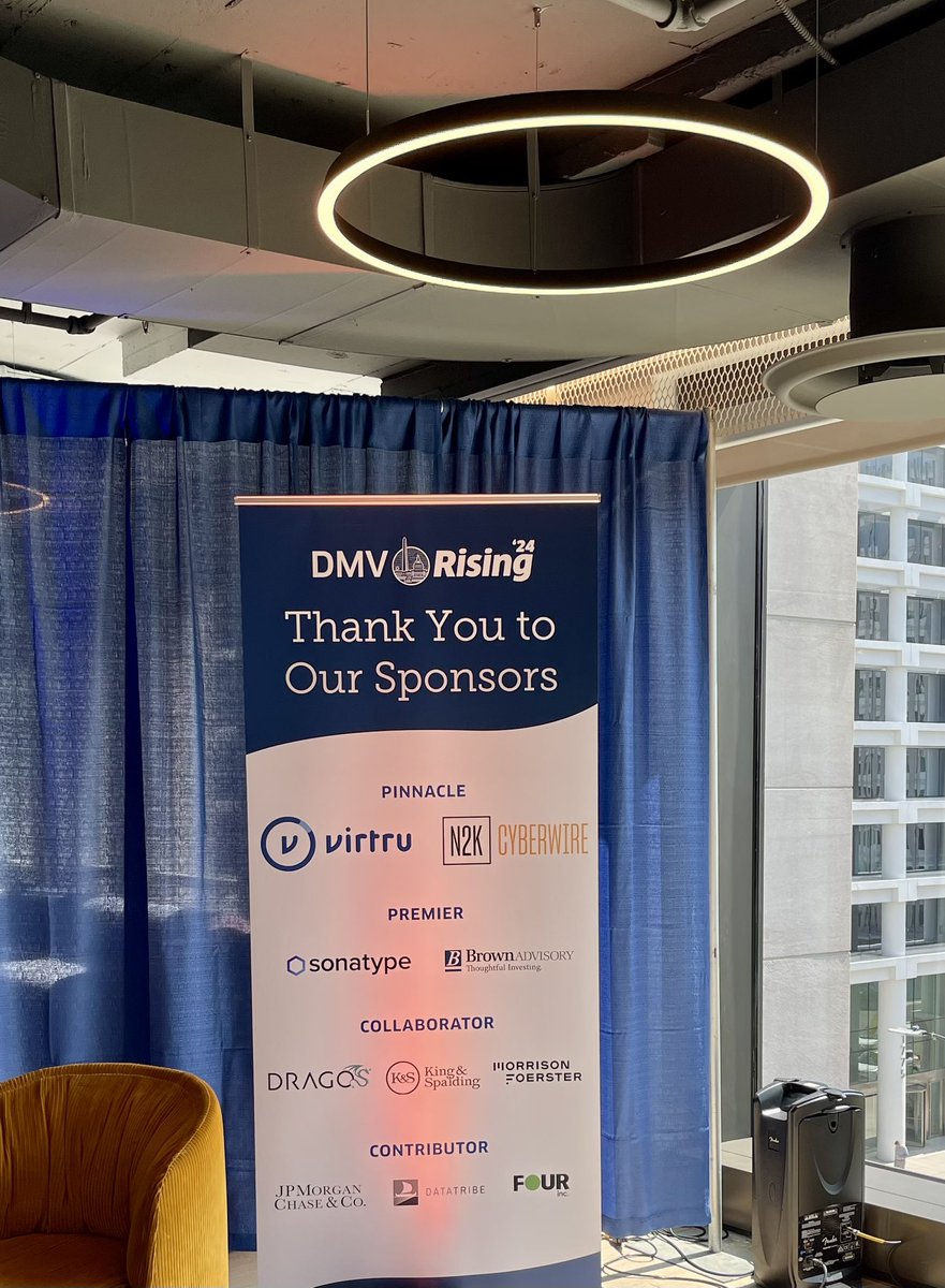 christinayiotis's tweet photo. #DMVRising kicks off w/ panel on “Early Innovators, Big Ideas, and Crossing the Cyber Penny Gap” w/ Moderator John Funge, Managing Director, DataTribe; John Doyle, CEO, Cape Wireless; &amp; Anup Ghosh, CEO, ThreatMate @AnupGhosh_ @virtruprivacy @thecyberwire @DataTribe #CyberSecurity https://t.co/ZCvU1Ugksb