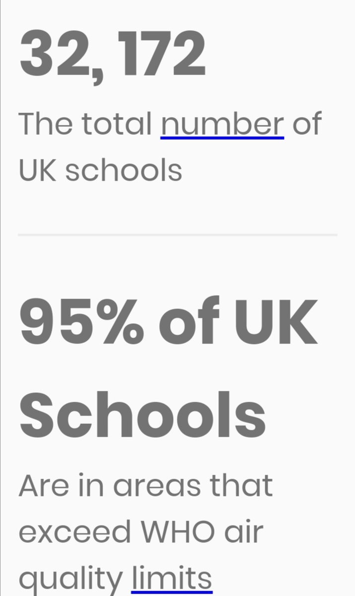 VickiMahony's tweet image. 🇮🇪 What % of Ireland's schools are in areas that exceed @WHO air quality limits @NormaFoleyTD1 ? 

It's 95% in the UK. 

Can parents rely on the air quality in Ireland's schools.. 

so children don't come home sick - 

again?

Link :
safeairschools.org