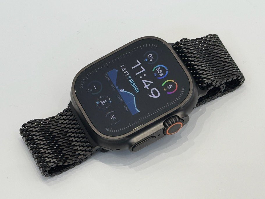 metacom79's tweet image. #AppleWatchUltra2 in Schwarz plus neues #MilaneseLoop aus Titan!

Aber keine Spezifikations-Upgrades!