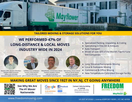 FreedomMoving's tweet image. Discover the legacy of excellence that has made us the premier choice in moving since 1927. Connect with us at (855) 343-4700 or explore freedommoving.com to experience the difference.

#MovingExcellence #movingcompany #professionalmovers #localmovers #movingcompanies