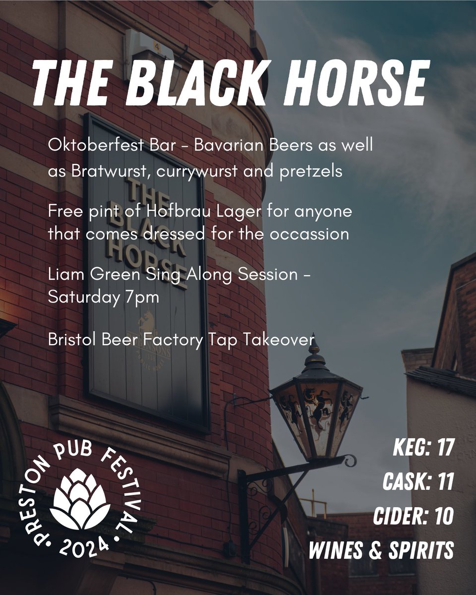 The Black Horse for #PrestonPubFest2024