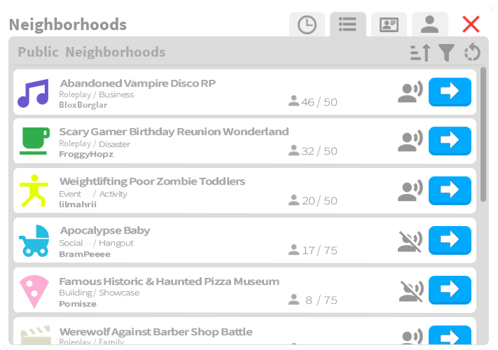 Hej Bloxburgers!

After Froggy's announcement where we shared some of the hotfixes and changes coming this week, we want to expand further on what this means for tomorrow's update.

What is new in update 0.13.0:
Public Neighborhoods
All neighborhoods that are open to everyone