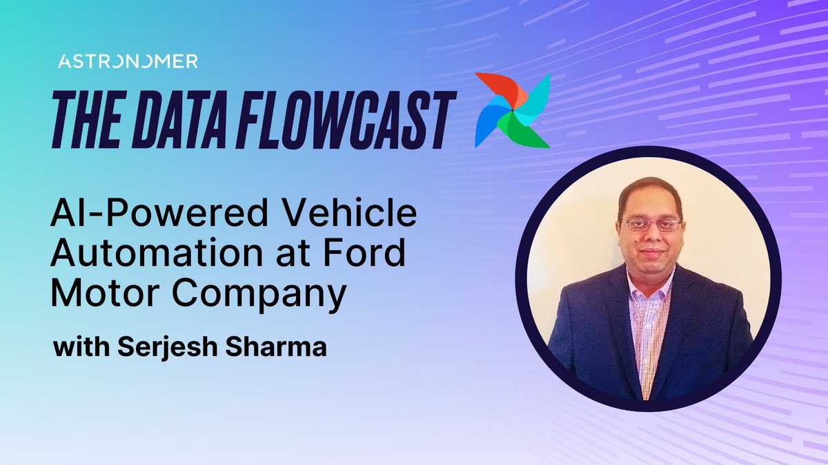 How does <a href="/Ford/">Ford Motor Company</a> manage to process 1 petabyte of data weekly? On #TheDataFlowcast, <a href="/serjesh/">Serjesh Sharma</a> shares how they leverage advanced orchestration tools to streamline machine learning operations, ensuring vehicle safety and efficiency. Click here.

#AI #Automation #MachineLearning