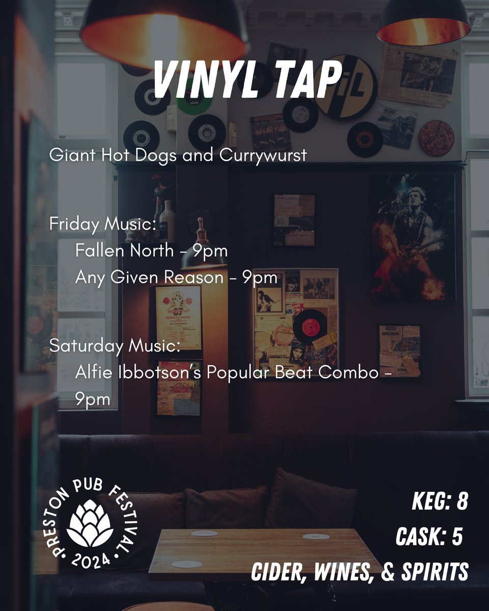 Vinyl Tap for #PrestonPubFestival2024