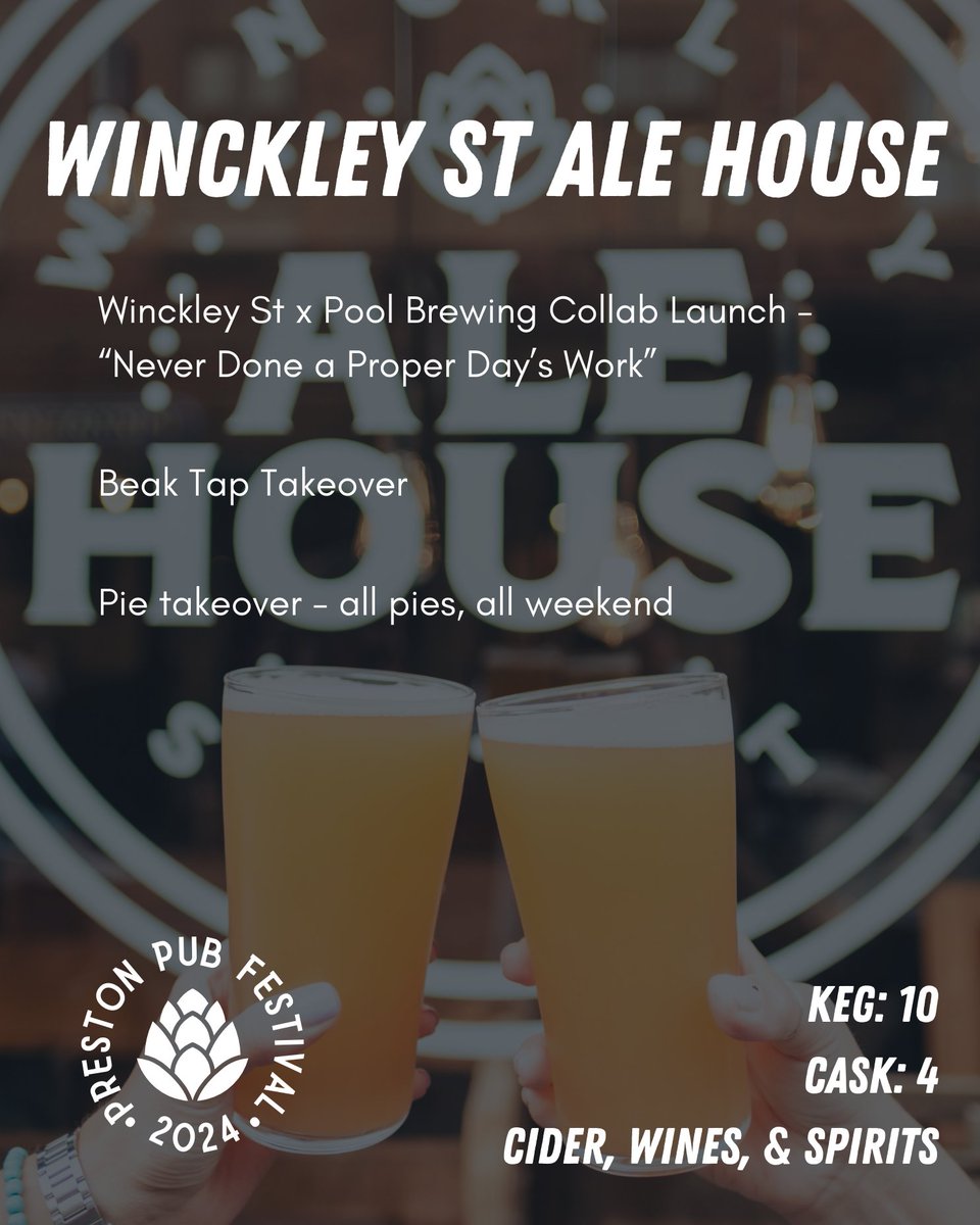 Winckley Street Ale House for #PrestonPubFestival2024